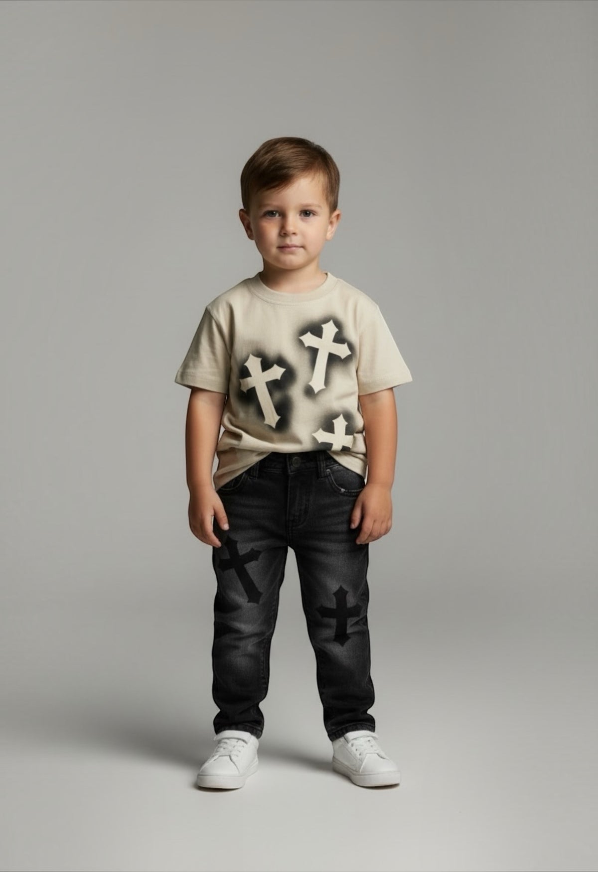 Jeans Black Cross